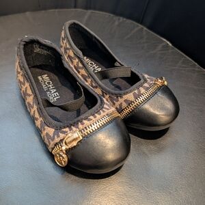 Michael Kors Black and Brown Kids Shoes